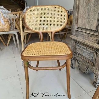 Natural Wicker Bistro Cafe Chairs