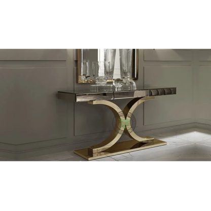 stainless console tables