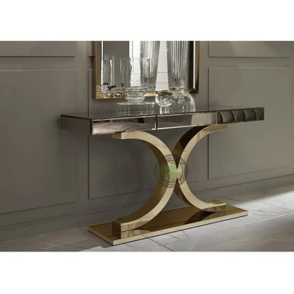 stainless console tables