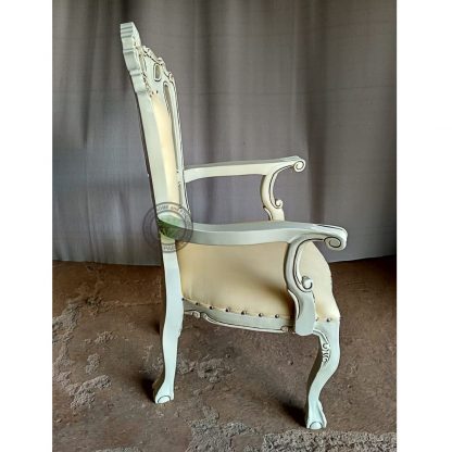 ivory armchair