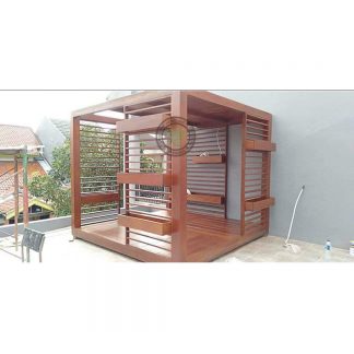 Teak Cube Pergola