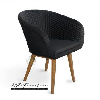 synthetic rattan dining chairs