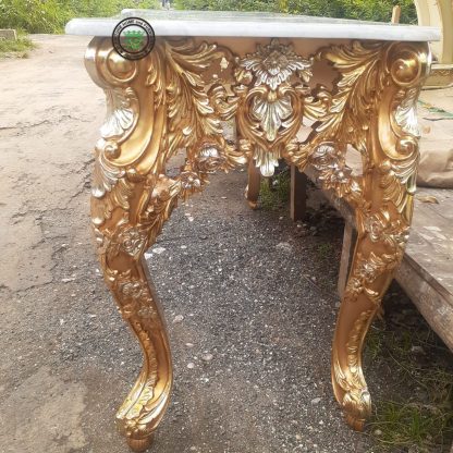 French Marble Top Console Tables