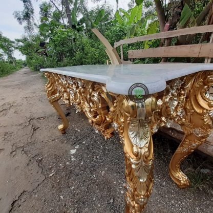 French Marble Top Console Tables