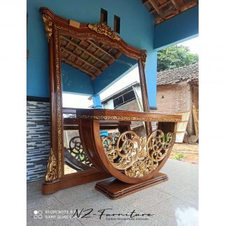 Console Table & Luxurious Decorative Wall Mirror Frame
