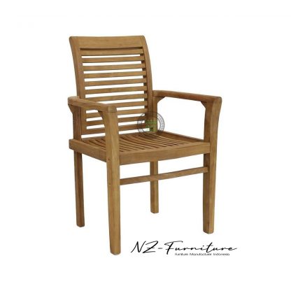 Teak Wood Rio Stacking Chair